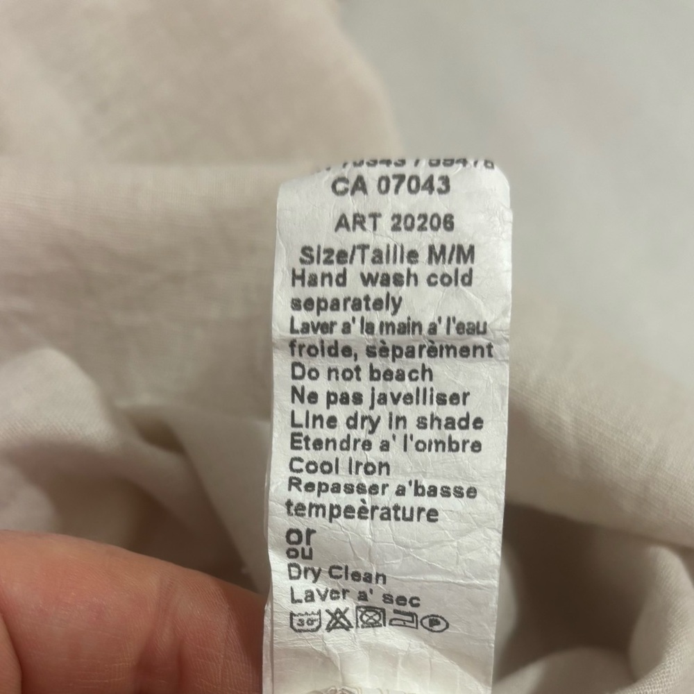 Terzo Millennio Linen Blend Coastal Shift Dress | Made in Italy Size M, Neutral - Picture 11 of 13